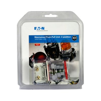 C-H 10250T5B62-1-POP PUSH PULL OPERATORS REDNON-ILLUMINATED- IN PLAS