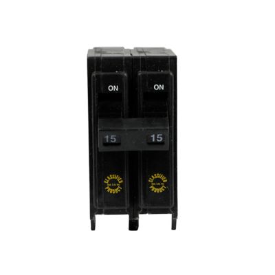 C-H CHFQ215 TYPE CHFQ CLASSIFIED BREAKER 15A/2 POLE 120/240V (REPLACEMENT FOR SQUARE D TYPE QO215 BREAKER)