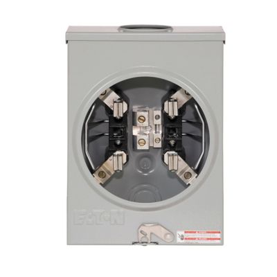 C-H UHTRS101BE 1-POSITION METER SOCKET 600VAC 125AMP 1PH  WE ENGERGIES APPROVED OVERHEAD FEED FEED 8 TO 2/0 AWG WIRE